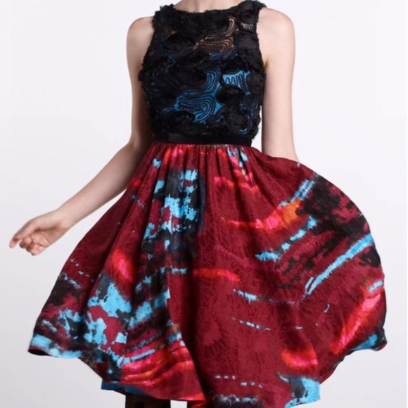 RARE Anthropologie Tracy Reese Coquette Matelasse Dress 0 XS MSRP $348 - Picture 3 of 7